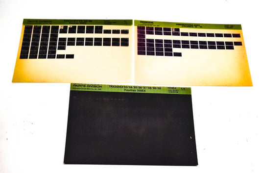OEM Honda 14HM3PE1M TRX300EX Microfiche Lot Of 3