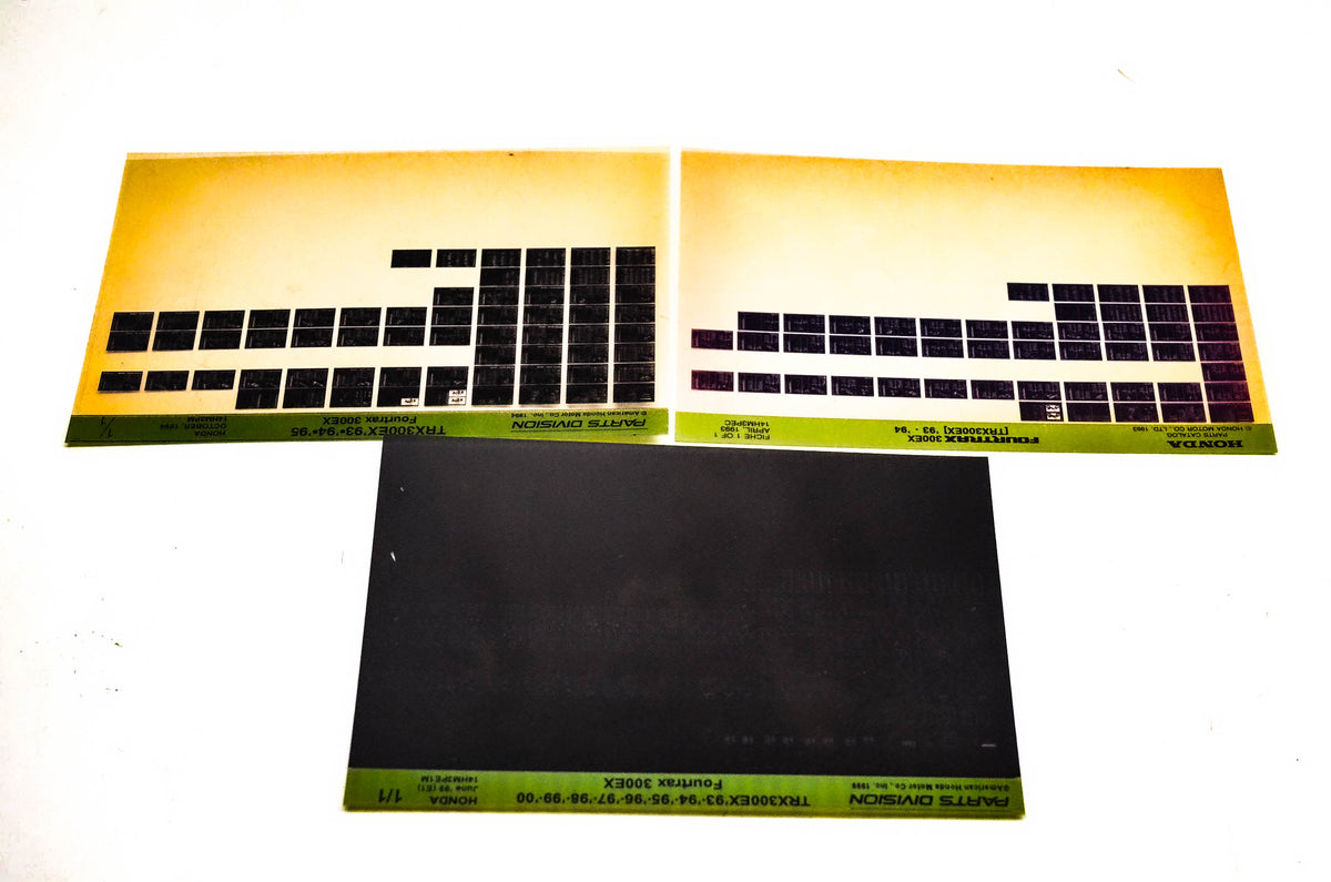 OEM Honda 14HM3PE1M TRX300EX Microfiche Lot Of 3
