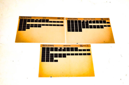 OEM Honda 131160EA-AH XR75 Microfiche Lot Of 3