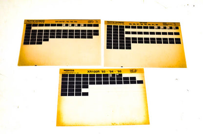 OEM Honda 14KA9BEA-AH XR100/R Microfiche Lot Of 3