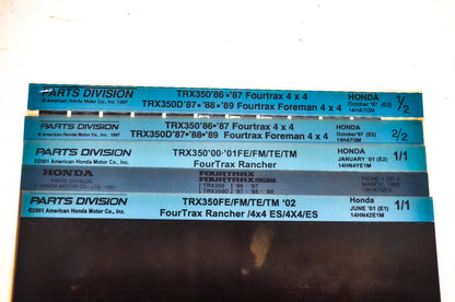 OEM Honda 18HA7GEA TRX350/D/FE/FM/TE/Tm Microfiche Lot Of 5