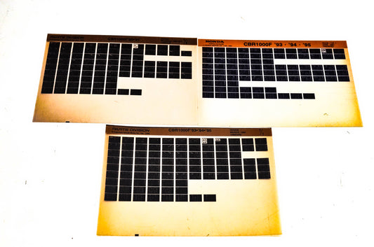 OEM Honda 14MZ2PM CBR1000F Microfiche Lot Of 3
