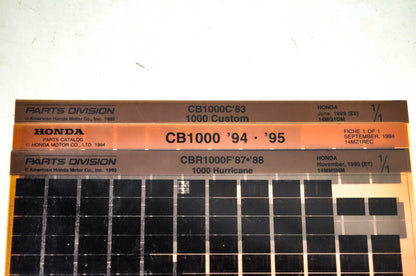 OEM Honda 14MZ1REC CBR1000F CB1000/C Microfiche Lot Of 3