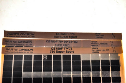 OEM Honda 133920M CB750F Super Sport Microfiche Lot Of 3