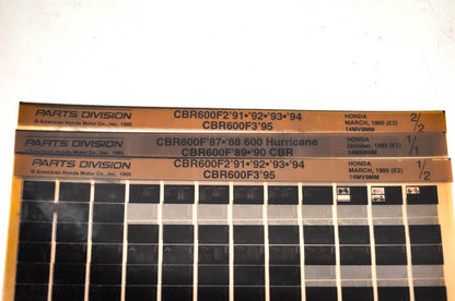 OEM Honda 14MN4HM CBR600F//F2/F3 Microfiche Lot Of 3