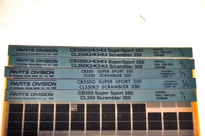 OEM Honda CB350/G K2/K3/K4 CL350/K/K2/K3/K4 Microfiche Lot Of 5