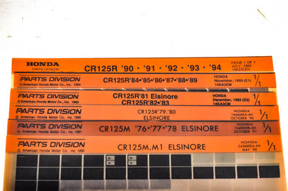 OEM Honda 14KA3CM CR125R CR125M/M1 Microfiche Lot Of 6