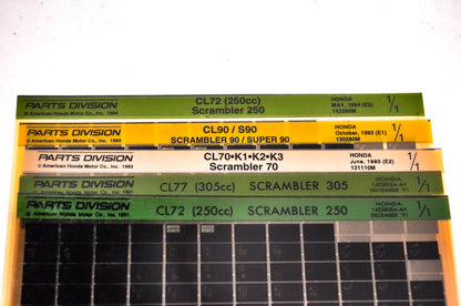 OEM Honda CL70 CL72 CL77 CL90 S90 Microfiche Lot Of 5