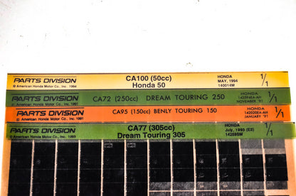 OEM Honda 142594EA-AH CA72 CA77 CA95 CA100 Microfiche Lot Of 4