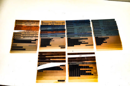 OEM Suzuki Microfiche Lot Of 50