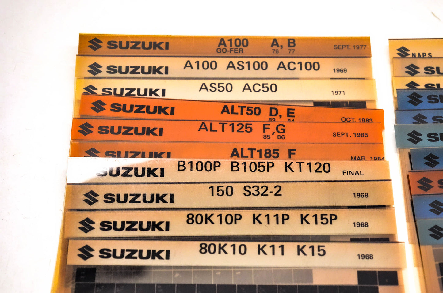 OEM Suzuki Microfiche Lot Of 50