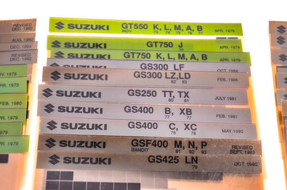 OEM Suzuki Microfiche Lot Of 40