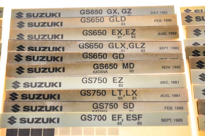 OEM Suzuki Microfiche Lot Of 56