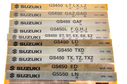 OEM Suzuki Microfiche Lot Of 56