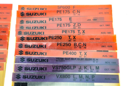 OEM Suzuki Microfiche Lot Of 41