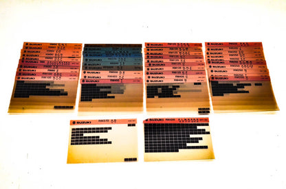 OEM Suzuki Microfiche Lot Of 42