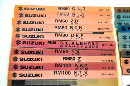 OEM Suzuki Microfiche Lot Of 42