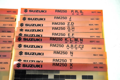 OEM Suzuki Microfiche Lot Of 42