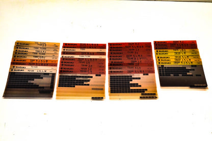 OEM Suzuki Microfiche Lot Of 38