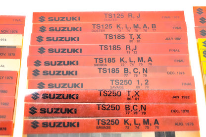 OEM Suzuki Microfiche Lot Of 38