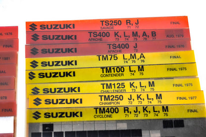OEM Suzuki Microfiche Lot Of 38