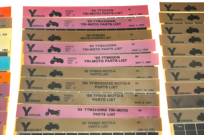 OEM Yamaha Microfiche Lot Of 45