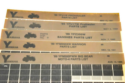 OEM Yamaha Microfiche Lot Of 45