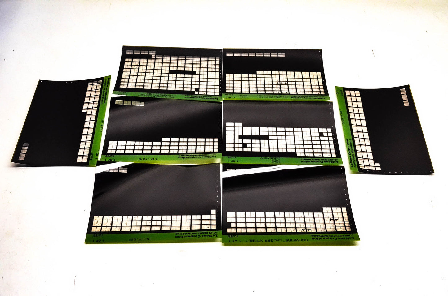 Lemans John Deere Microfiche Lot Of 8