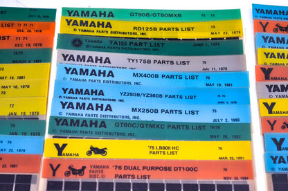 OEM Yamaha 1969-76 Microfiche Lot Of 40