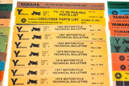 OEM Yamaha Microfiche Lot Of 57