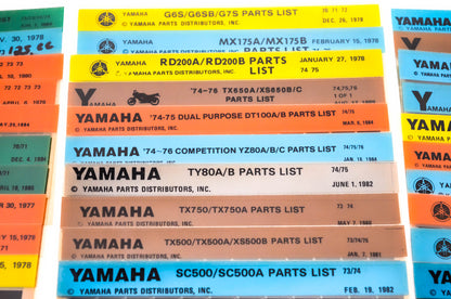 OEM Yamaha Microfiche Lot Of 57