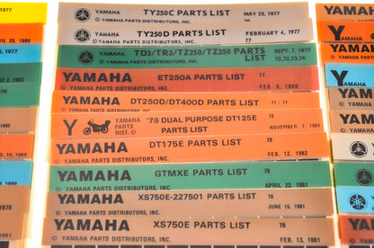 OEM Yamaha 1977-1979 Microfiche Lot Of 54