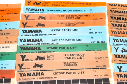 OEM Yamaha 1977-1979 Microfiche Lot Of 54