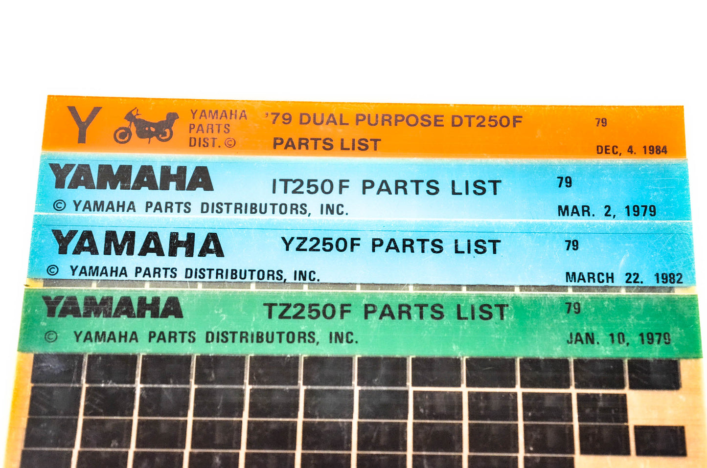 OEM Yamaha 1977-1979 Microfiche Lot Of 54