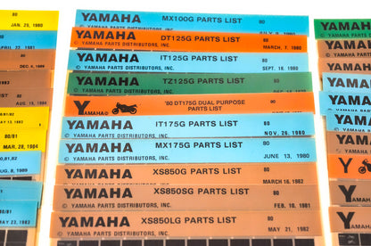 OEM Yamaha 1980-1981 Microfiche Lot Of 75