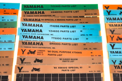 OEM Yamaha 1980-1981 Microfiche Lot Of 75
