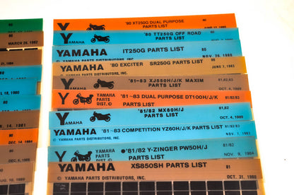 OEM Yamaha 1980-1981 Microfiche Lot Of 75