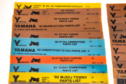 OEM Yamaha 1982-1983 Microfiche Lot Of 67
