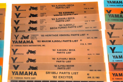 OEM Yamaha 1982-1983 Microfiche Lot Of 67