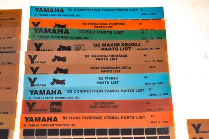 OEM Yamaha 1982-1983 Microfiche Lot Of 67