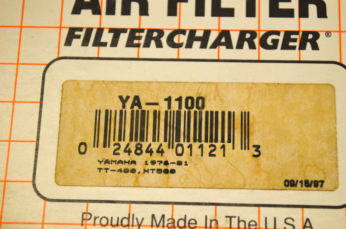 K&N YA-1100 Air Filter NOS