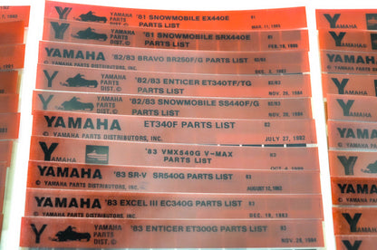 OEM Yamaha Snowmobile 1980-1985 Microfiche Lot Of 40
