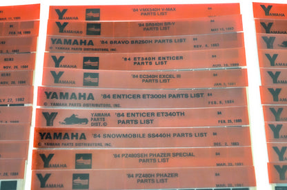 OEM Yamaha Snowmobile 1980-1985 Microfiche Lot Of 40