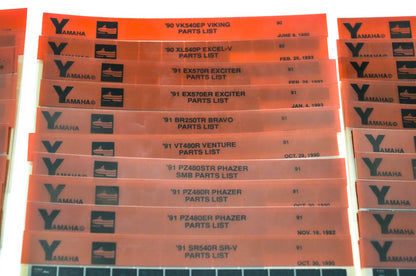 OEM Yamaha Snowmobile 1990-1993 Microfiche Lot Of 47