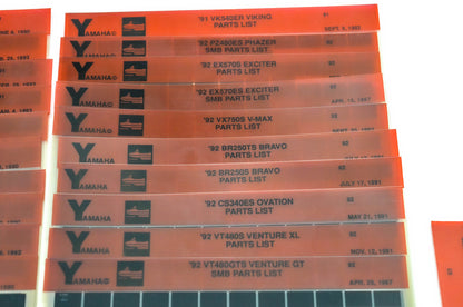 OEM Yamaha Snowmobile 1990-1993 Microfiche Lot Of 47
