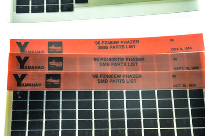 OEM Yamaha Snowmobile 1994-1996 Microfiche Lot Of 43