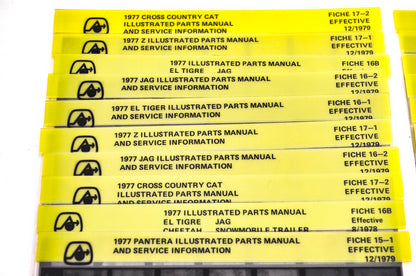 OEM Arctic Cat 1977-1979 Microfiche Lot Of 58