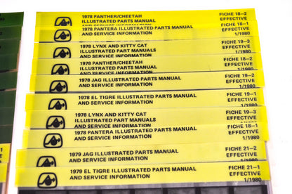 OEM Arctic Cat 1977-1979 Microfiche Lot Of 58