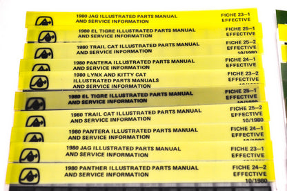 OEM Arctic Cat 1980-1989 Microfiche Lot Of 63
