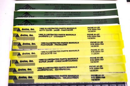 OEM Arctic Cat 1990-1992 Microfiche Lot Of 61